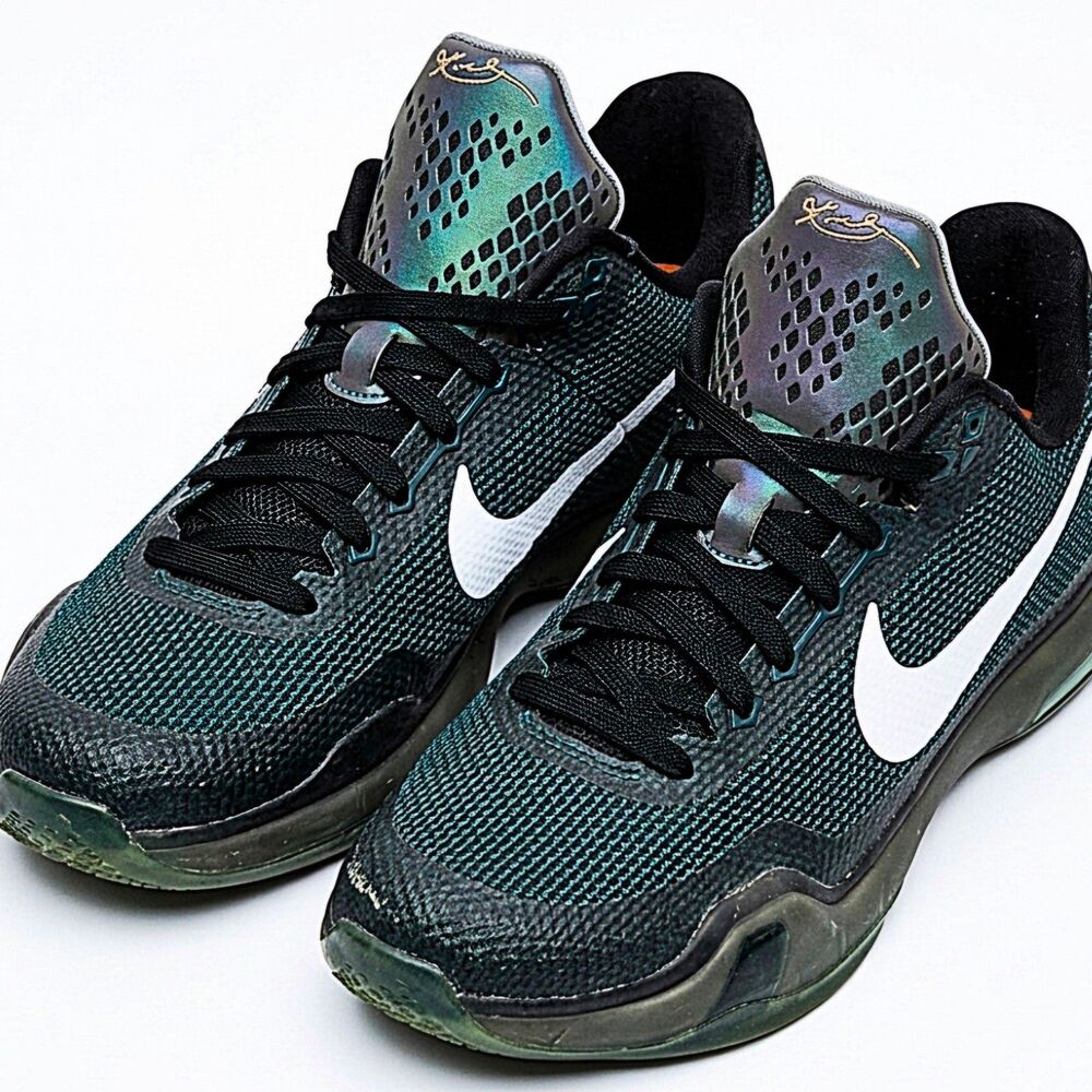 Nike Kobe 10 X GS Flight Teal Basketball Shoes Size 7Y Black Mamba Retired EUC